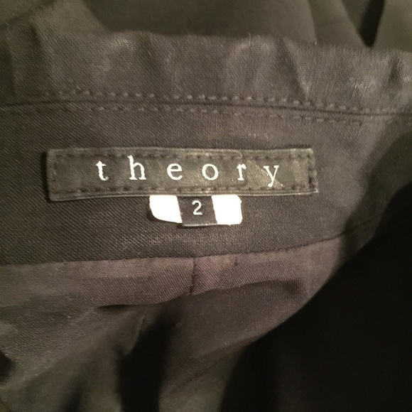 Theory Black Double Button Blazer - Picture 5 of 6